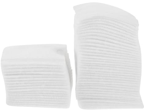 Veemoon Cotton pads per struccarsi 100 pezzi, morbidi e spessi in cotone bianco, per pulizia del viso e rimozione del make-up