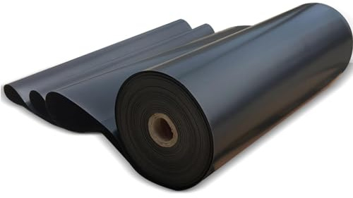 Revestimiento de estanque negro de 10 m x 12 m, cubierta duradera para estanque de peces, forro de agua de jardín, 7 m x 8 m de alto, forro de fuente de arroyo, cubierta impermeable para estanque de
