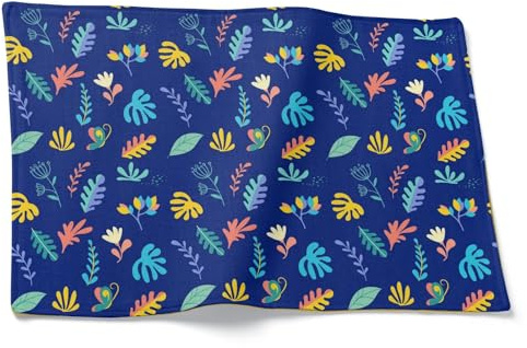 CEVAN Lino Tovaglietta Ospiti Sottopiatto Natalizio Foglie dei Cartoni Animati Set di 2, Sottopiatti Giardino Tovagliette Colazione Lavabili Marina Militare 32x42cm