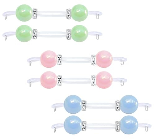 Gojewen 6pcs anillos para pezones falsos hechos a mano de silicona sintética sin perforación joyería para mujer