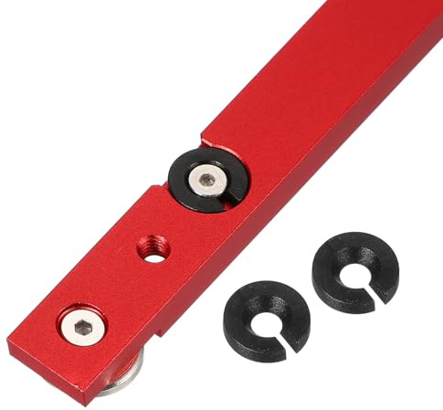 M METERXITY Carril T De Aluminio 11.8 Pulgadas/300mm M6 Rojo Corredera T