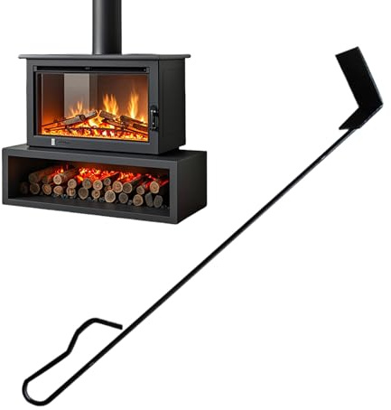 Charcoal Rake,Stainless Steel Heavy Duty Poker | Ash Shovel Scraper for Fireplace - for BBQ Pizza Oven Wood Stove Kettle Grilling Campfire Smokehouses Party Backyard Garden