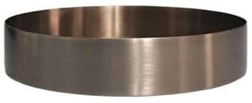 GLigeT en intérieur Plateau d'égouttage Rond Minimaliste en Acier Inoxydable avec Finition brossée et Soucoupe for Plantes en Pot(XS)