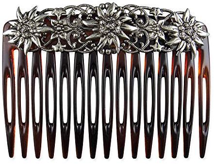 Rivelle Damen Trachten Haarkamm Haarschmuck Vintage Einsteck-Kamm Hair Comb Hochzeit