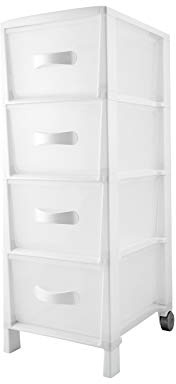 Belli e Forti Cassettiera, Polipropilene, Bianco, Grande, BF01313