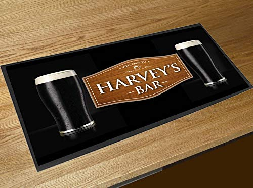 Personalisierbarer Barläufer, Stout Holzeffekt Barmatte Läufer Thekenmatte