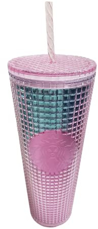 Starbucks 2021 Summer Pink and Blue Grid Caleidoscopio 680,4 g Venti Tumbler