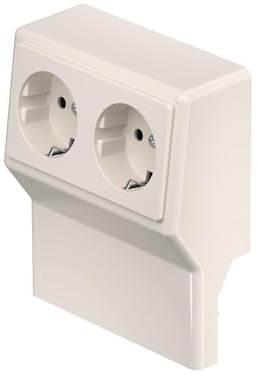 6132246 accessorio per battiscopa elettrico SL 2GT2050 CWS inserto per apparecchiature Presa elettrica Crema Bianco 1 pezzo