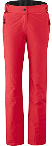 Maier Sports W Vroni Slim Rot - wasserdichte schmal geschnittene Damen mTex Skihose, Größe 36 - Farbe Hibiscus