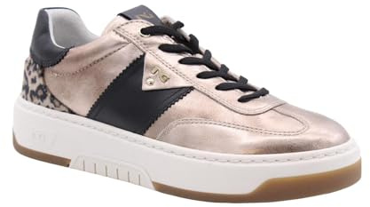 Nero Giardini I411647D Sneakers Donna in Pelle, Camoscio E Materiale Tecnico - Torba 39