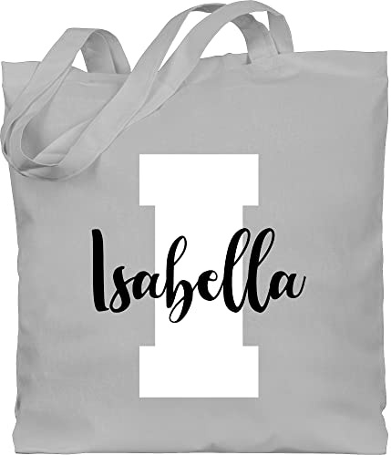 Geschenk mit Namen personalisiert by Shirtracer - Baumwolltasche - Anfangsbuchstabe mit Name - Personalisiert Initialen Buchstabe mit Namen bedrucken Custom Gif Persönliche Geschenkidee Geschenk