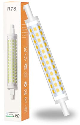 BVCL R7S 118mm LED Dimmbar, Naturweiß 4000K,10W R7S LED Lampen, ersetzt 100W Halogenlampe Leuchtmittel, AC/DC 190-260V, LED R7S Glühbirnen 1000LM, Kein Flackern (Color : 4000K, Size : 1PCS)