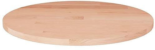 vidaXL Round Table Top Ø30x1.5 cm Untreated Solid Wood Oak