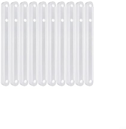 Zoegneer Schubladenschienen, Kunststoff-Schubladenschienen für Schubladen oder ausziehbare Schränke, Ersatzschienen für Küche, Schlafzimmer, Schrankschienen (weiß, 298 mm), 10 Stück
