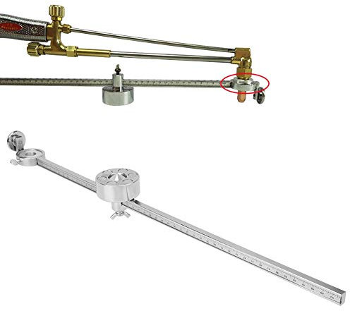 KELFEEAO Schweiß-Schneidbrenner, Kompass-Rollenführung, Edelstahl-Lötausrüstung, 50 cm Schnittlehre Für G01-100-Brennerführung