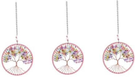 Alipis 3pcs Life Tree Pendant Boho Home Decor Hanging Garden Ornaments for Bedroom