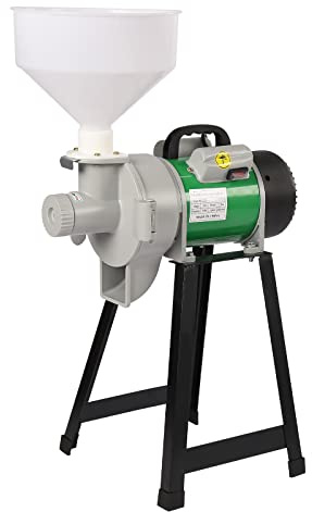 RocoReny 110V Electric Wet Mill Grinder Machine, Feed/Flour Grain Corn Wheat Mill Grinder Powder Machine, Home/Commercial Crusher for Groundnut, Almond, Cashew Nut and Sesame