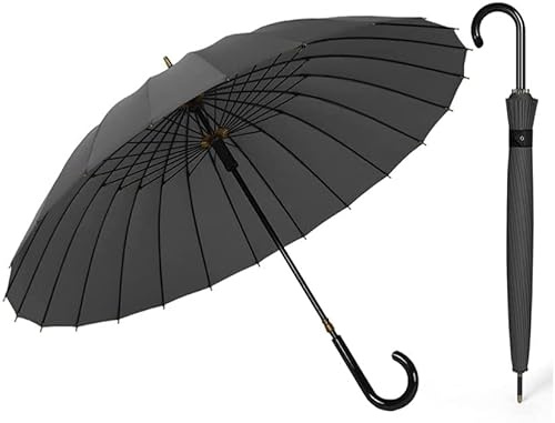 ZUOZUIYQ Regenschirm, Golfschirm, übergroß, Winddicht, Stockschirm, Hakengriff, schnell trocknend, Verstärkung, Stockschirm für Damen und Herren, Outdoor-Sport, Golfschirme