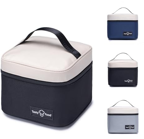 BAGROUPS Kühltasche Klein Lunch Isoliertasche Frühstückstasche Kühltaschen & -Boxen Lunchtasche Wasserdicht und Hitzebeständig für Damen und Herren （Schwarz）