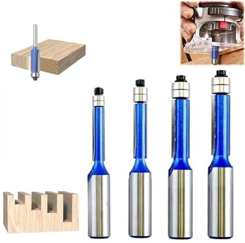 Utensile di rifinitura biassiale, punta da trapano autocentrante, set di 4 punte for fresatrice a filo con gambo, utensili da taglio di livello industriale for la lavorazione del legno, modelli di fre