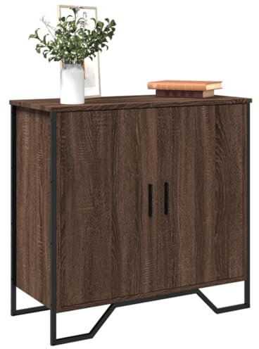 Somanki Sideboard Braun Eichen-Optik 78x35,5x74,5 cm Holzwerkstoff, Kommode Schlafzimmer, Kommoden & Sideboards, Wohnzimmerschrank, Flur Kommode, Zimmer Möbel - 848543