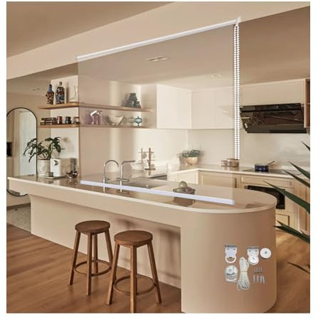 Wasserdichte Seitenzug-Rollos for den Außenbereich, staub- und regendichte Fenstervorhänge, 0,5 mm dicke PVC-Rollos for Büro-/Terrassen-/Veranda-Trennwände, anpassbar(W160*H300cm/W62.99*H118.11in)