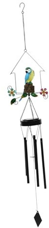 Carillon Éolien Perroquet Carillons Éoliens Légers Pour L'Extérieur Lumières Solaires Extérieures Lampes À Énergie Solaire Pour L'Extérieur Carillons Éoliens Solaires Paon Milisten