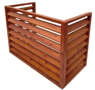 Cubierta de Aire Acondicionado Mini Split para Unidad Exterior, Marco de Aire Acondicionado de aleación de Aluminio, persianas para Unidad Exterior, barandilla para Unidad Exterior de Aire a