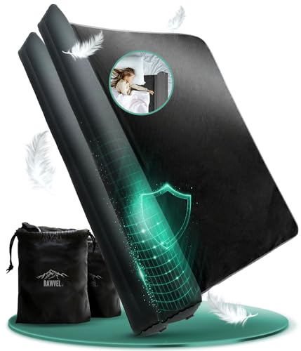 RAWVEL® Rausfallschutz aufblasbar 180cm Light - [NEU 2025] - passend für alle Betten Zuhause & auf Reisen - Rausfallschutz Bett Reise BPA Frei & Laborgeprüft - Rausfallschutz Boxspringbett (2er Set)