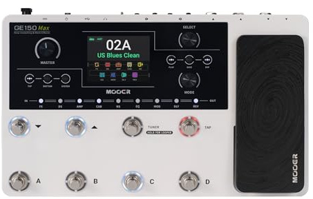 MOOER GE150 Max New Era Guitar Amp Modelling Multi Effects Pedalboard All in one Floor Pedal for Studio Recording, Practice, Live Show