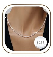 MUCCA Kette Silber 925 Damen 1,9 mm/2,5 mm Silberkette Damen 925 Ohne Anhänger Zierliche und Hypoallergene Silberkette Robuste Nicht Verblassende Schmuck Silber Geschenke für Frauen 16 18 20 Zoll