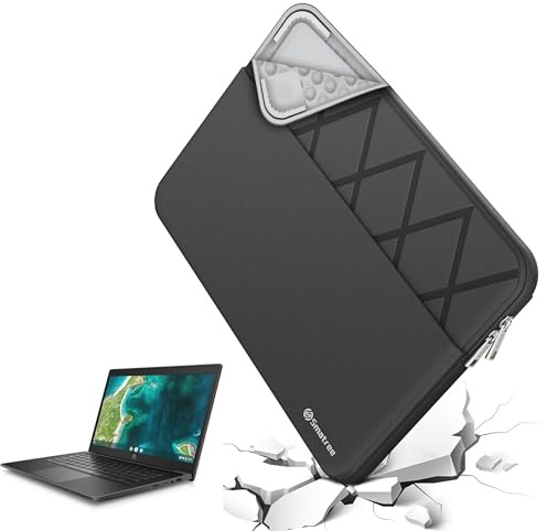 Smatree Laptop Sleeve for 14 inch HP Pavilion Plus Laptop 14/14t/14z, Case with Accessory Pocket, YKK Zipper, Patented Super-Corner Design (E460)