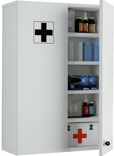 Ezooza Medizinschrank Medibox XL Dim 50 x 20 h 70 cm