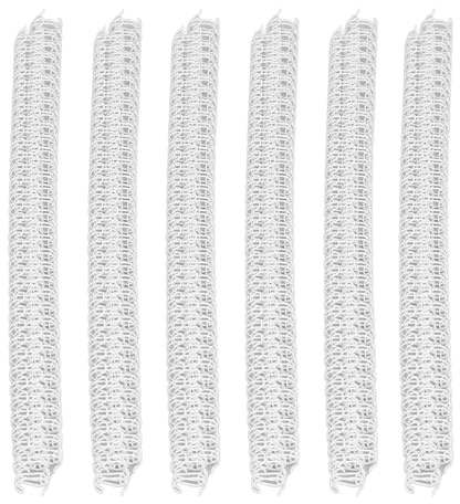 QANYEGN 100 st dubbelslinga trådbindningsryggar, dubbelslinga spiralbindningsspole, 34 tänder 3:1 stigning 7,9 mm diameter 40 arks kapacitet för papper i Letter-storlek (Vit)