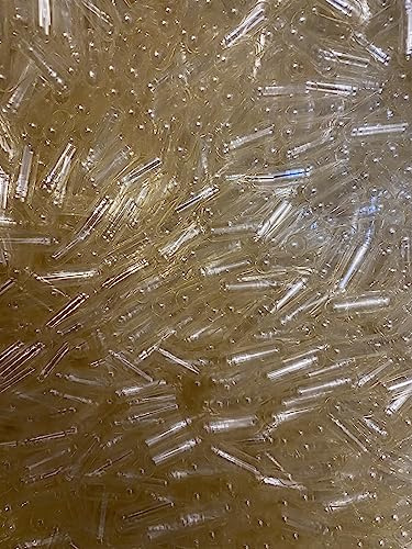 EnyapCaps Size 00 Empty Gelatin Capsules - 1000 Count Clear Halal & Kosher Certified Pill Caps for DIY Supplement Filling