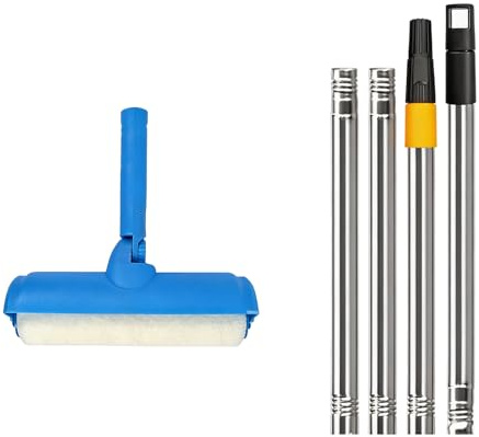10-Zoll Decken Farbroller, tropffreies Set, Farbroller Verlängerungsstangen, Spritzschutz für Decken und Wandanwendungen, praktischer