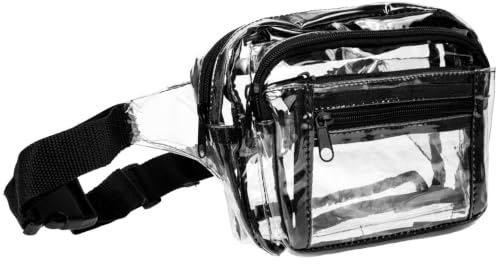 CHICAMPERA Paquet Banane en Pvc Imperméable Boucle Ajustable, Léger et Transparent, Sport Activités en Plein Air Picnic Randonnée