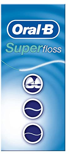 Oral-B SuperFloss Zahnseide, 50 Fäden mit Minzgeschmack