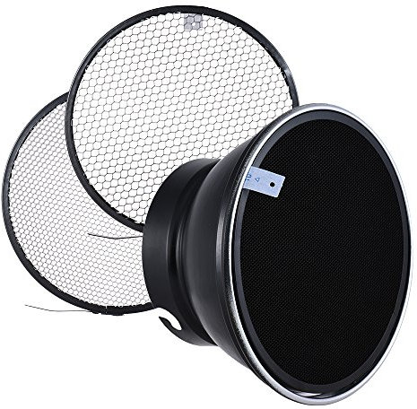'Andoer 7 180 mm Elinchrom Mount Standard Reflector Diffuser Shade 10 ° 30 ° 50 ° Honeycomb Grid for Elinchrom Mount Studio Strobe Flash Light Speedlite