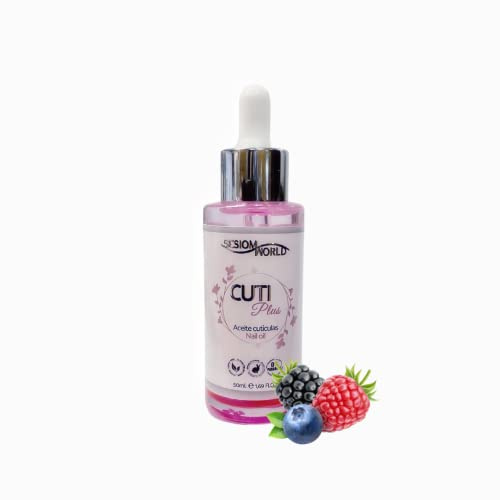Aceite de cutículas hidratante y nutritivo CUTIPlus aroma frutas del bosque 50ml sesioMWorld®