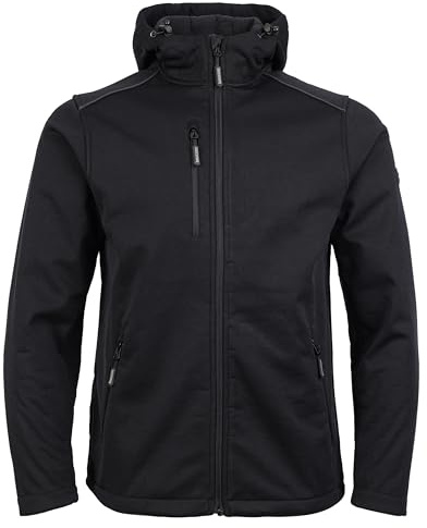 TuffStuff - Hale Jacket - Herrjackor - Vattentät jacka - Herr arbetsjackor - Vattentät kappa - Vinterjacka - Vinterarbetskläder - Arbetsjackor för Män - Utomhus Jacka, Svart, L