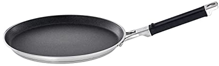 RÖSLE SILENCE PRO Padella per crêpes, padella di alta qualità con rivestimento antiaderente premium antigraffio ProResist, acciaio inossidabile 18/10, adatta per induzione, lavabile in lavastoviglie