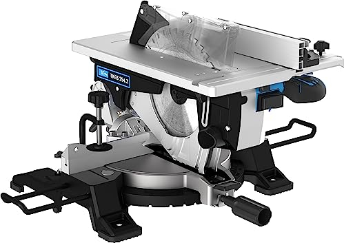 Güde 55269 Tisch- & Kappsäge TKGS 254.2 (2 in 1, Kapp- und Gehrungssäge & Tischkreissäge, 1800 Watt, 254 mm Sägeblatt, Laser)