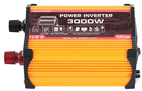 Inverter per Auto 3000W, Convertitore Caricabatterie 12V a 220V - Trasformatore di Alimentazione per Camper, Casa, Camion