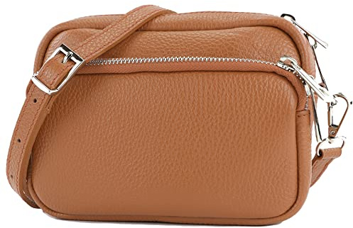 modamoda de T231 Damen Leder Umhängetasche Schultertasche Small handmade in Italy