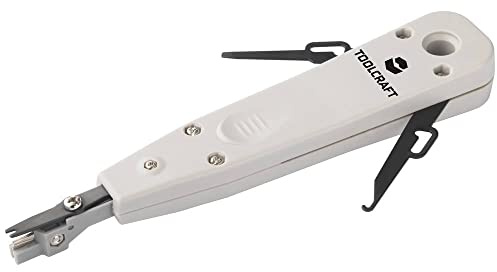 Toolcraft Eindrückwerkzeug Kabelverbinder I Crimpen I Abisolierwerkzeug I Netzwerkwerkzeug I Telekommunikationswerkzeug I 176x38x22 mm Carbonstahl Kunststoff I Handwerkzeug Funktionen: - Entfernung