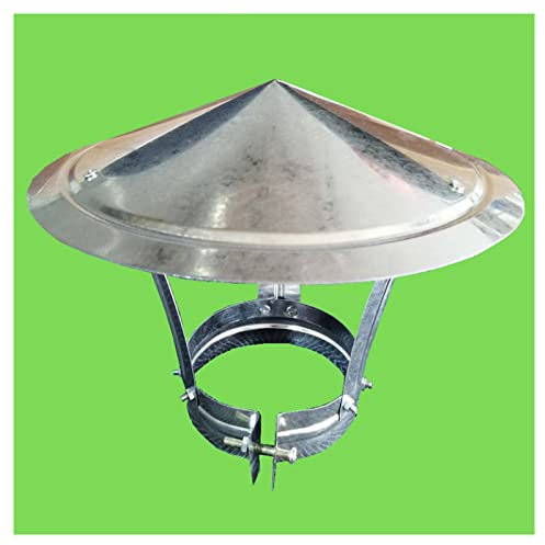 ZXCASDF Schornsteinhaube,Schornsteinabdeckung,Edelstahl Vogelschutzgitter für Kamine, Luftungsaufsatz,Kaminaufsatz,Kaminhaube,Kaminhut,Kaminabdeckung, Schornsteine,d14cm*30cm/5.51in*11.81in