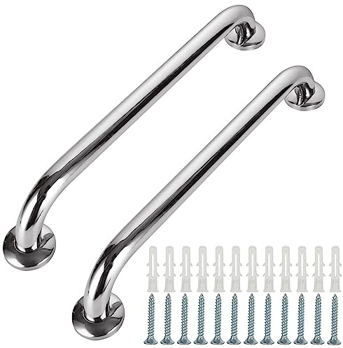 STARVAST 2 Stücke Haltegriff Dusche, 40 cm Haltegriff Edelstahl Rutschfest für Bad Badewanne Dusche Sicherheitsgriffe für Senioren und Kinder, Durchmesser 25 mm