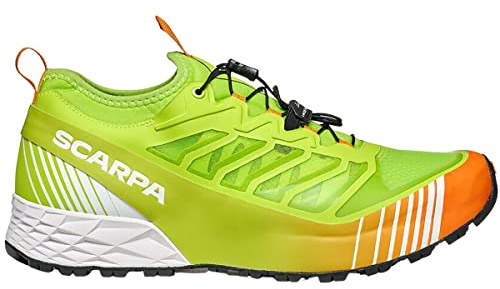 Scarpa Unisex 33071-351 Rebell Run Trailrunning-skor, Neongrön orange, 43.5 EU