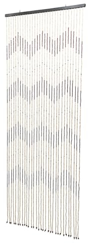 Türvorhang Fliegenvorhang Insektenschutz Balkontür Fliegen Türen Vorhang Terrasse Türvorhänge Terrassentür Fliegentürvorhang Dekorative Gardine Raumteiler Fliegenschutz Holzperlenvorhang Holzvorhang